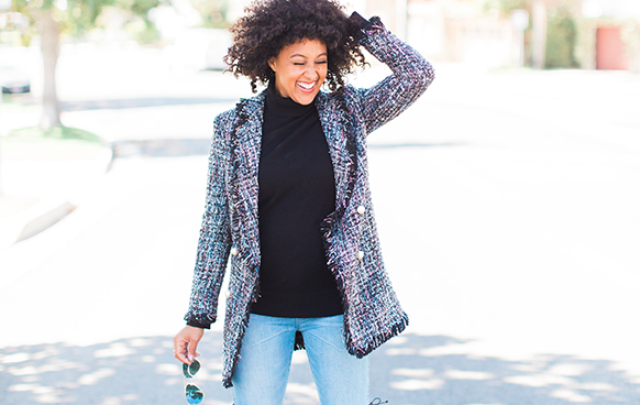 How To Wear Oversized Sweaters and Coats - Tamera Mowry