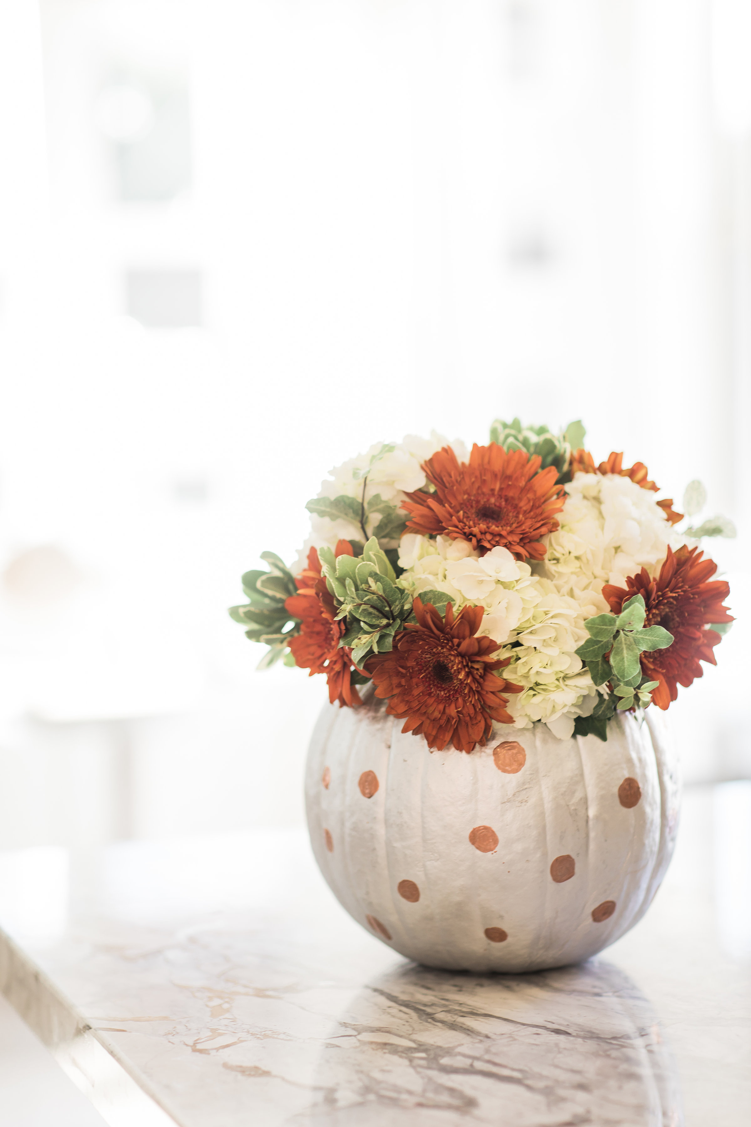 painted pumpkin vase - Tamera Mowry-Housley